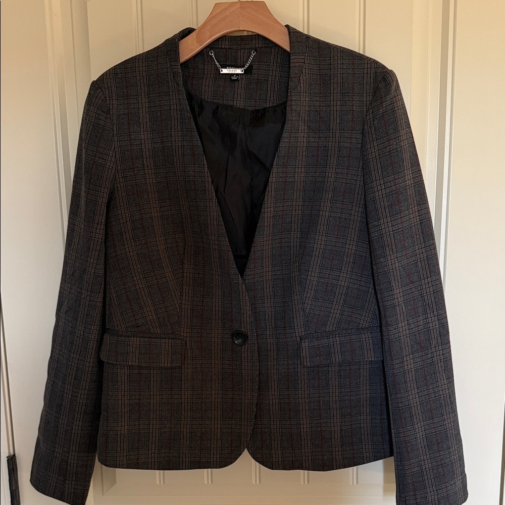 Premise Gray Plaid Blazer
